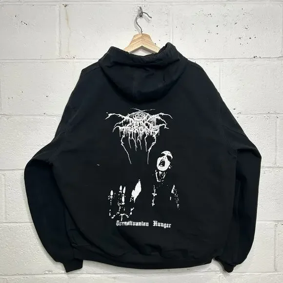 Y2K Carhartt Thermal-Lined Hooded Jacket “Black” Dark Throne - Picture 2 of 16